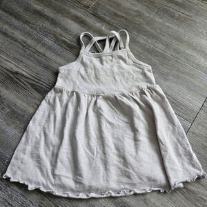 12M Girls Cute Cream Sleeveless Dress